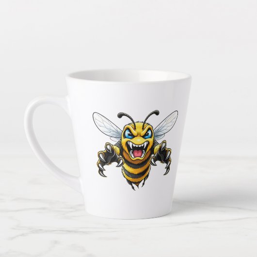 Woeste Wesp Gezicht Mok - Insect Illustratie (Links)