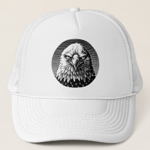 Woeste Woes: De Krachtige Blik van een Adelaar Trucker Pet