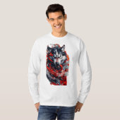 Woeste Wolf & Rode Draak T-Shirt (Voorkant volledig)