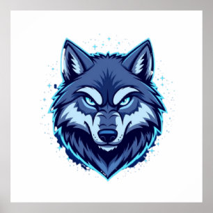 Woeste Wolf – Symbool van Kracht en Vrijheid Poster