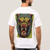Woeste wolf Wraak. T-shirt (Achterkant)