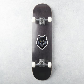Woeste Zwarte Wolf met Rode Ogen Sticker – Dark Go