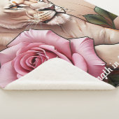 "Woestheid ontmoet elegant" Sherpa Deken (3/4)
