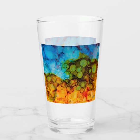 Woestijn Abstract Glas (Achterkant)