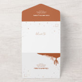 Woestijn All in One Trouw Uitnodiging en RSVP Kaar (Buitenkant)