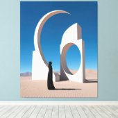 Woestijn Arcana: Fluisteren van de Kosmos Canvas Afdruk (Insitu (Houten vloer))