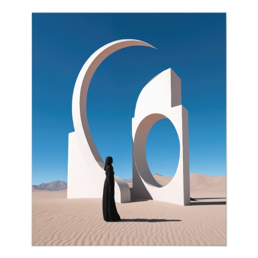 Woestijn Arcana: Fluisteren van de Kosmos Foto Afdruk (Voorkant)