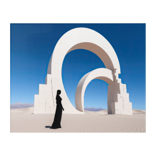 Woestijn Arcana: Monolieten van het geheugen Acryl Muurkunst