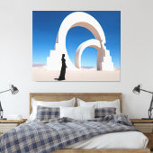 Woestijn Arcana: Monolieten van het geheugen Canvas Afdruk (Insitu (Slaapkamer))