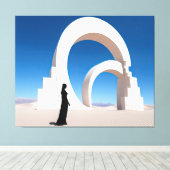 Woestijn Arcana: Monolieten van het geheugen Canvas Afdruk (Insitu (Houten vloer))