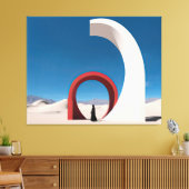 Woestijn Arcana: sluier van eenzaamheid Canvas Afdruk (Insitu (Woonkamer))