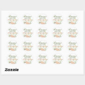 Woestijn avontuur begint met Succulent Boho Baby s Ronde Sticker (Vel)