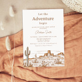  woestijn Baby shower uitnodiging