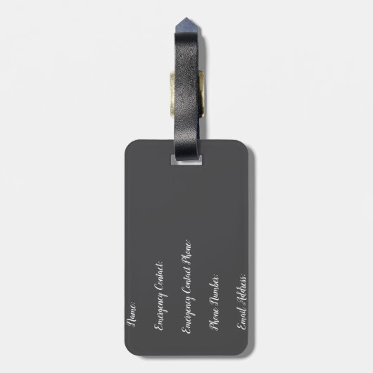 woestijn bagagelabel (Achterkant verticaal)