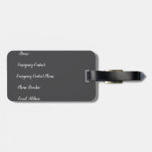 woestijn bagagelabel (Achterkant horizontaal)