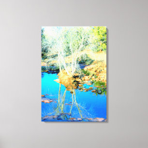 woestijn bar verpakt canvas afdruk
