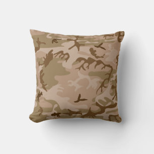 Woestijn Beige Bruin Groen Camo Camouflage Kussen