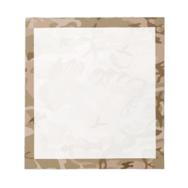 Woestijn Beige Bruin Groen Camo Camouflage Notitieblok