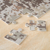 Woestijn Beige Stijl Digitale Camouflage Legpuzzel (Zijkant)