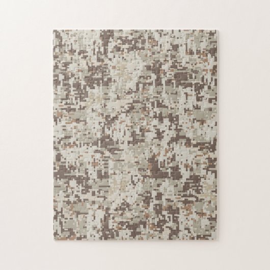 Woestijn Beige Stijl Digitale Camouflage Legpuzzel (Verticaal)