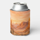 Woestijn Berg Landschap Zuidwesterse Trouw Blikjeskoeler (Blikje Achterkant)