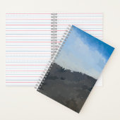 Woestijn Berg Spiraal Notebook Notitieboek (Binnen)