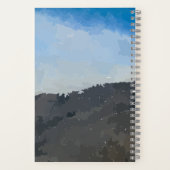 Woestijn Berg Spiraal Notebook Notitieboek (Achterkant)