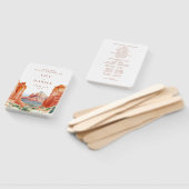 Woestijn Berg Waterverf Trouwprogramma Handwaaier (Niet-gemonteerd)