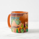 woestijn, bergen, Cactus Mok (Voorkant links)