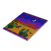 Woestijn Bergen Tegel Tegeltje (Zijkant)