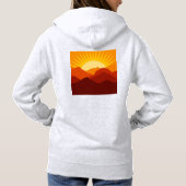 Woestijn Bergen Zonsondergang Thunder_Cove Hoodie (Achterkant)