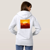 Woestijn Bergen Zonsondergang Thunder_Cove Hoodie (Achterkant volledig)