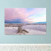 Woestijn bij zonsondergang canvas afdruk (Insitu (Houten vloer))