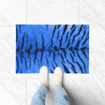 Woestijn Blauw Tijgerhuid Print