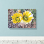 Woestijn Bloeit Canvas Afdruk (Insitu (Houten vloer))
