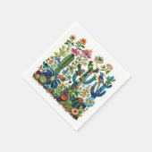 Woestijn bloeit geborduurd Eden Servet (Hoek)