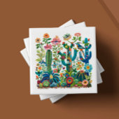 Woestijn bloeit geborduurd Eden Tegeltje