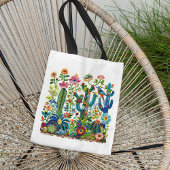 Woestijn bloeit geborduurd Eden Tote Bag