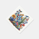 Woestijn bloeit Saguaro Serenade Servet (Hoek)