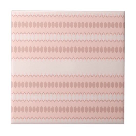 Woestijn Blush Afrikaanse Terracotta Geometrisch Tegeltje (Voorkant)