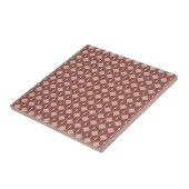 Woestijn Blush Afrikaanse Terracotta Geometrisch Tegeltje (Zijkant)