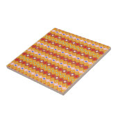 Woestijn Blush Afrikaanse Terracotta Geometrisch Tegeltje (Zijkant)