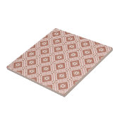 Woestijn Blush Afrikaanse Terracotta Geometrisch Tegeltje (Zijkant)