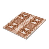 Woestijn Blush Afrikaanse Terracotta Geometrisch Tegeltje (Zijkant)