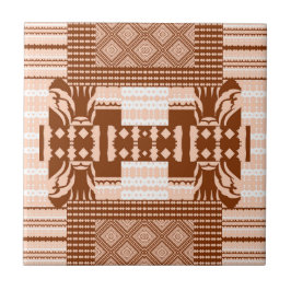 Woestijn Blush Afrikaanse Terracotta Geometrisch Tegeltje