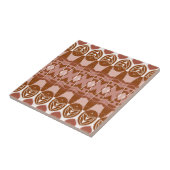 Woestijn Blush Afrikaanse Terracotta Geometrisch Tegeltje (Zijkant)
