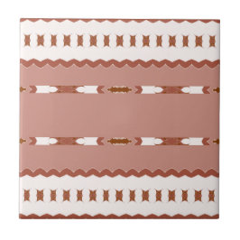 Woestijn Blush Afrikaanse Terracotta Geometrisch Tegeltje