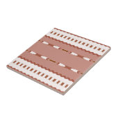 Woestijn Blush Afrikaanse Terracotta Geometrisch Tegeltje (Zijkant)
