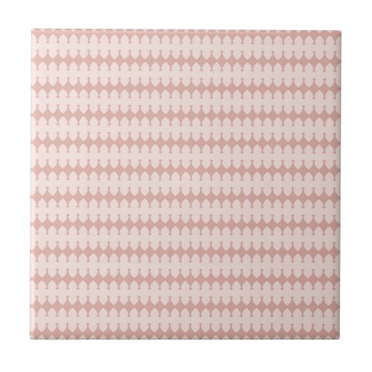 Woestijn Blush Afrikaanse Terracotta Geometrisch Tegeltje (Voorkant)