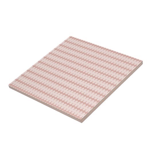 Woestijn Blush Afrikaanse Terracotta Geometrisch Tegeltje (Zijkant)
